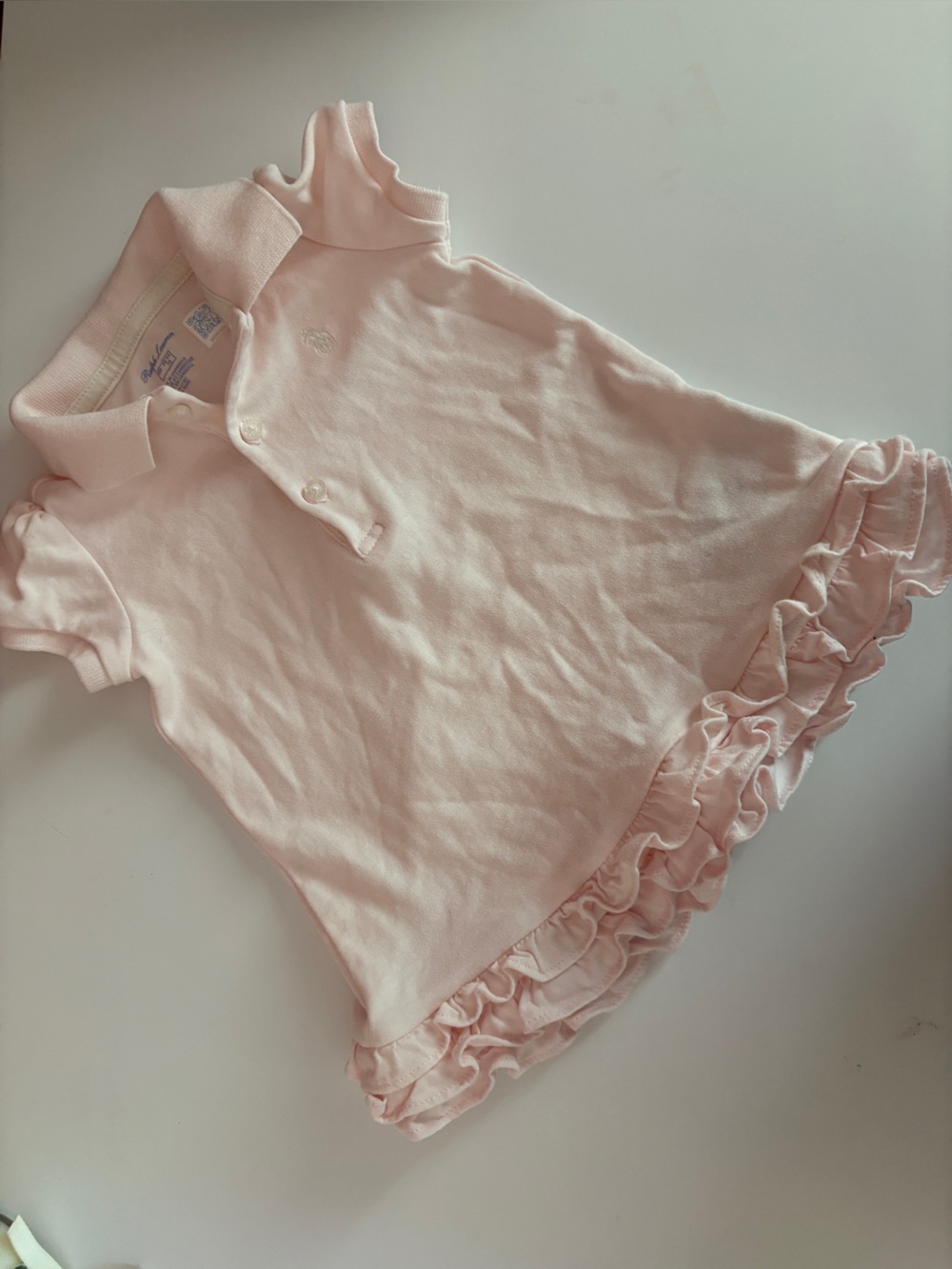 Ralph Lauren Light Pink Ruffle Baby dress